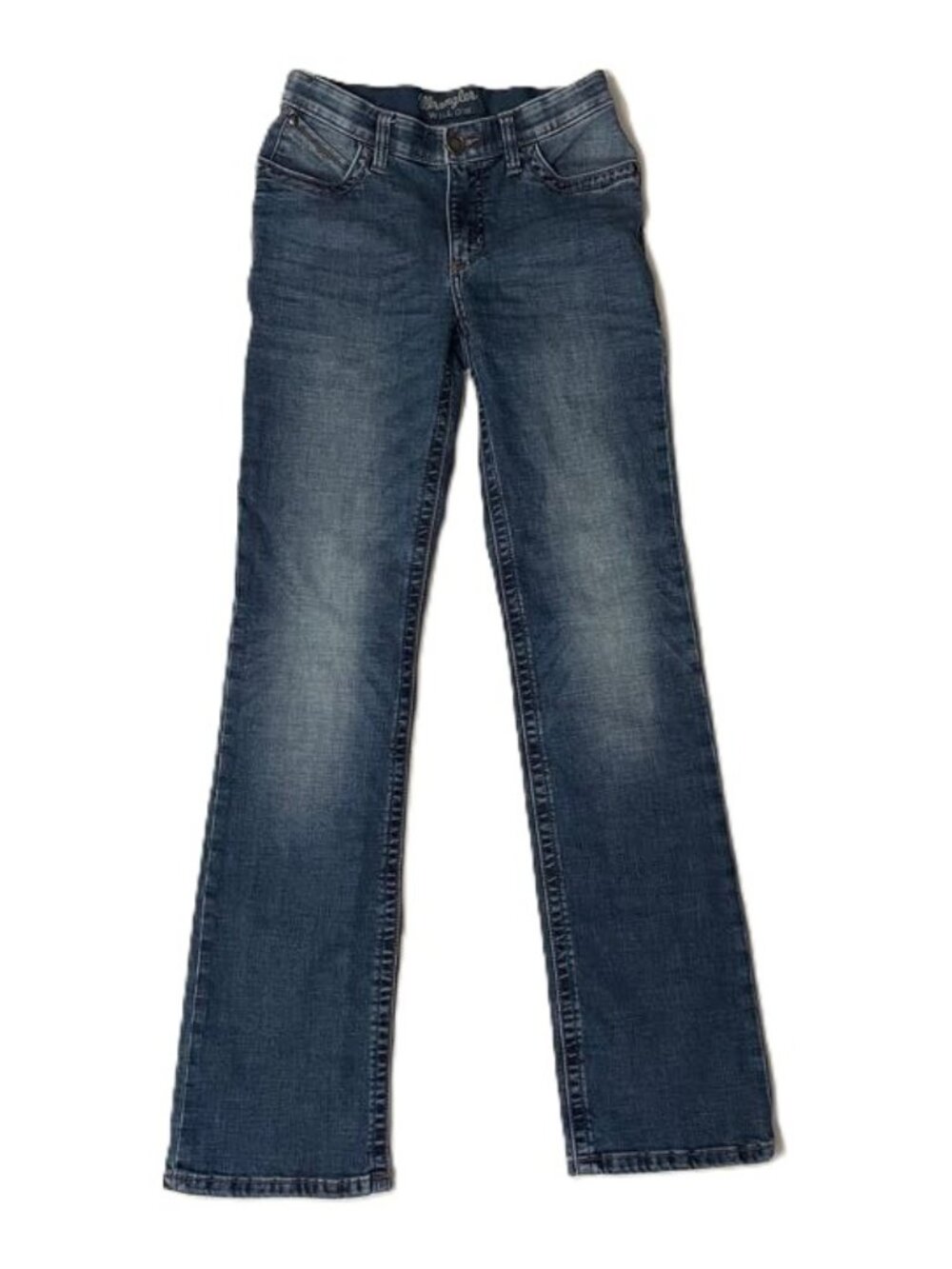 Wrangler Willow Ultimate Riding Jeans Women 5x36 * Mid Rise Bootcut Blue WRW60RA